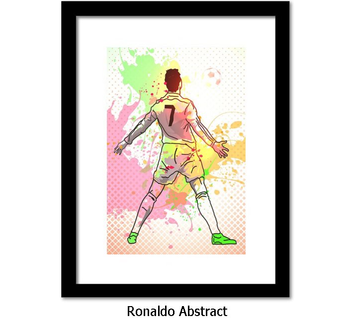 Abstract Ronaldo Framed Print